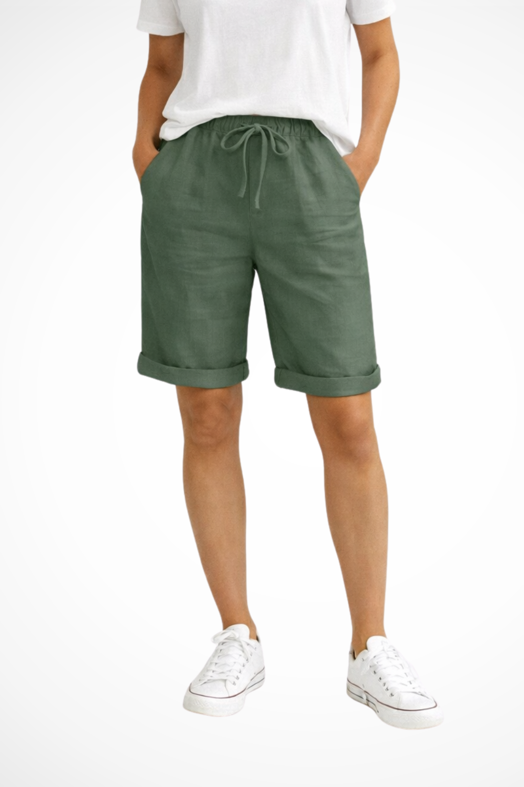 Culotte Women with Relaxed Make in Green#colour_green