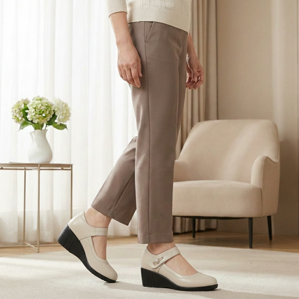 Work Shoes Women in Beige#colour_beige