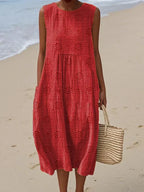 Green Dress Women in Red#colour_red