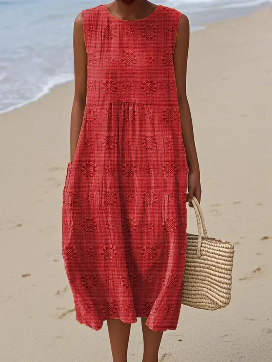 Green Dress Women in Red#colour_red