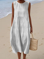 Green Dress Women in White#colour_white