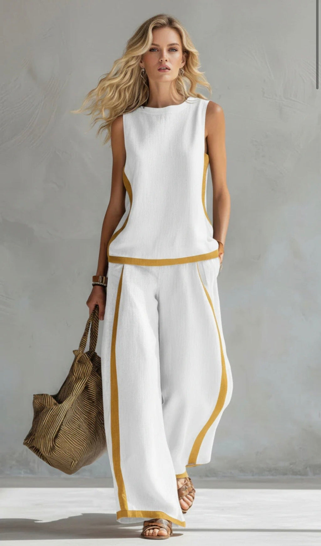 Trouser Women in White#colour_white