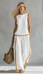 Trouser Women in White#colour_white