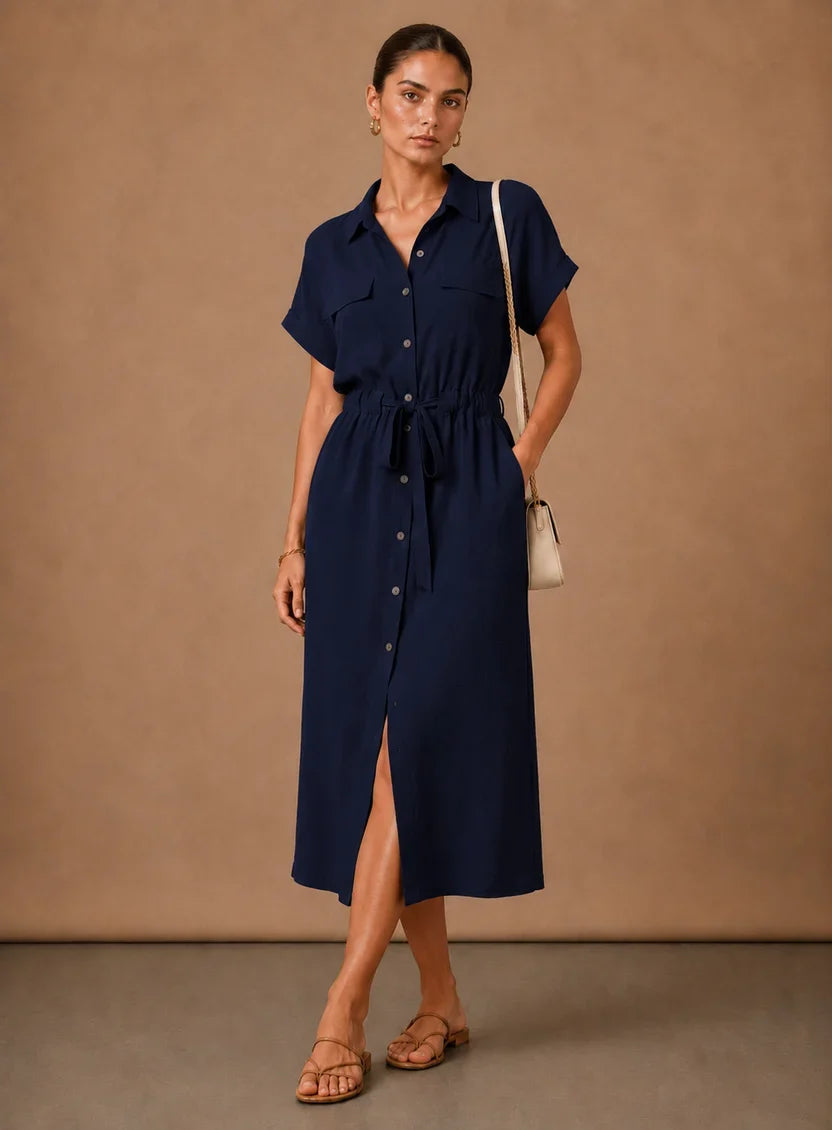 Formal Dresses Women with Slim Cut in Navy#colour_navy
