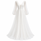 Bridesmaid Dresses Women with Full Length in White#colour_white