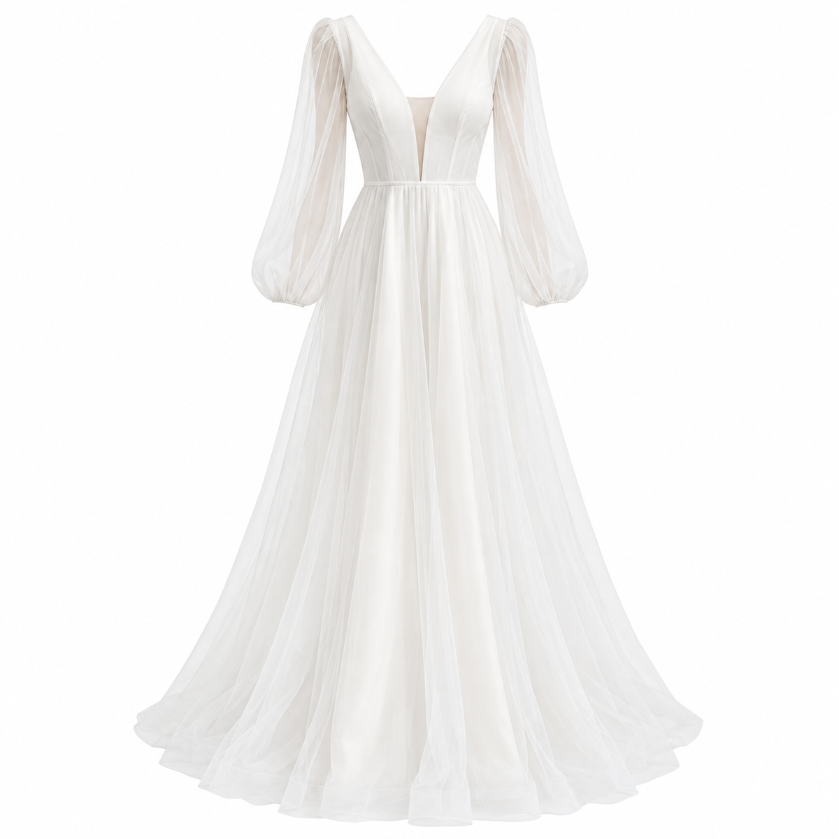 Bridesmaid Dresses Women with Full Length in White#colour_white