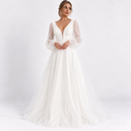 Bridesmaid Dresses Women with Full Length in White#colour_white