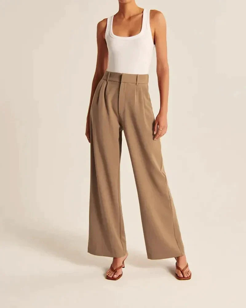 Baggy Pants Women in Brown#colour_brown