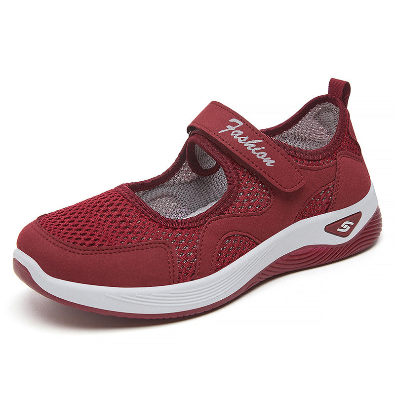 Ladies Walking Shoes Women in Red#colour_red