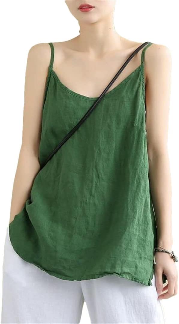 Tank Top Women in Green#colour_green