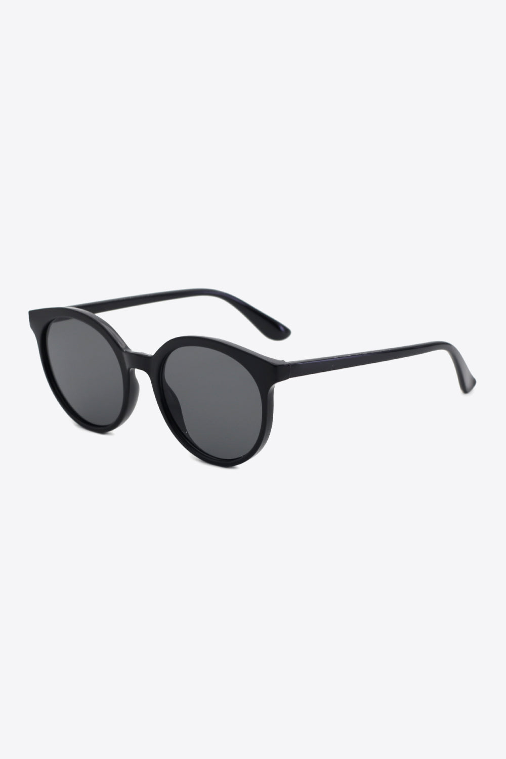 Sunglasses Women Round | UV400 Lenses and Slim Frame in Black#colour_black