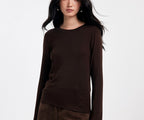 Pink Top Women in Brown#colour_brown