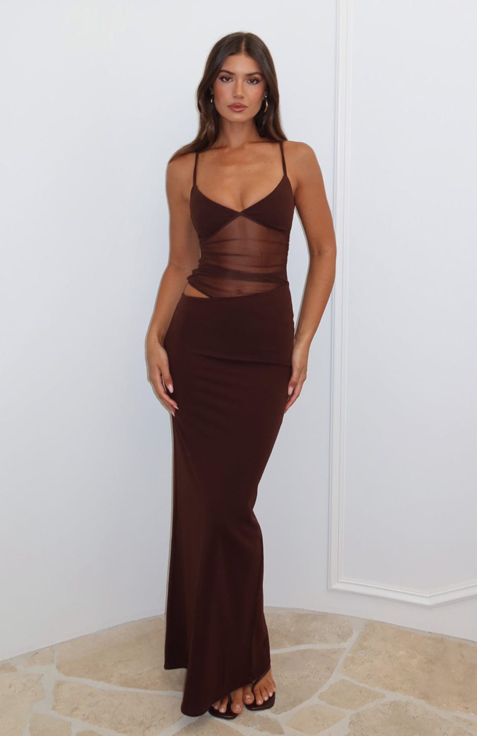 Graduation Dress Women with Velvet Texture in Burgundy#colour_burgundy