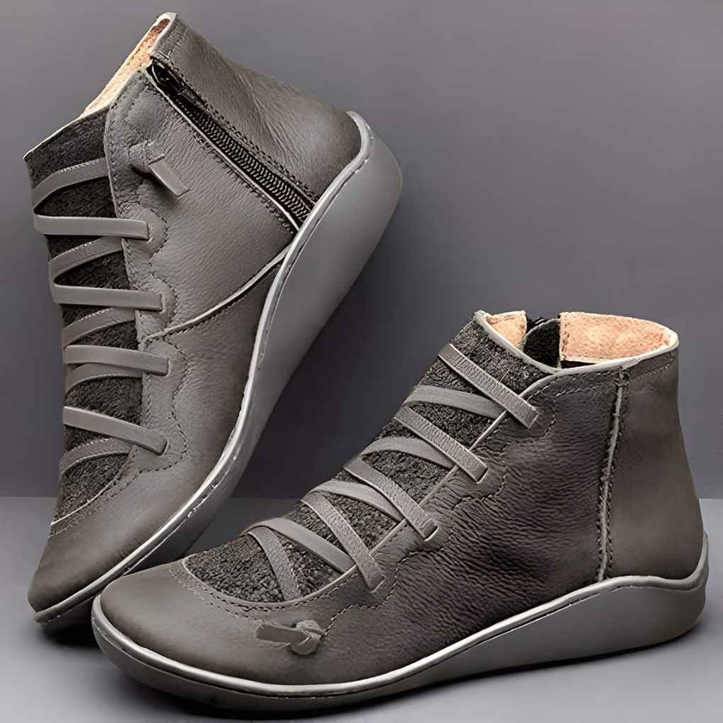 Walking Shoe Women with Relaxed Make in Grey#colour_grey