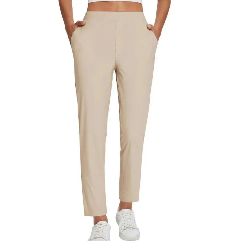 Dress Pants Women in Khaki#colour_khaki