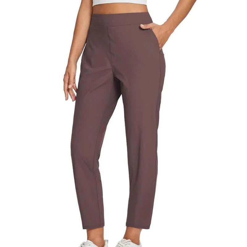 Dress Pants Women in Brown#colour_brown