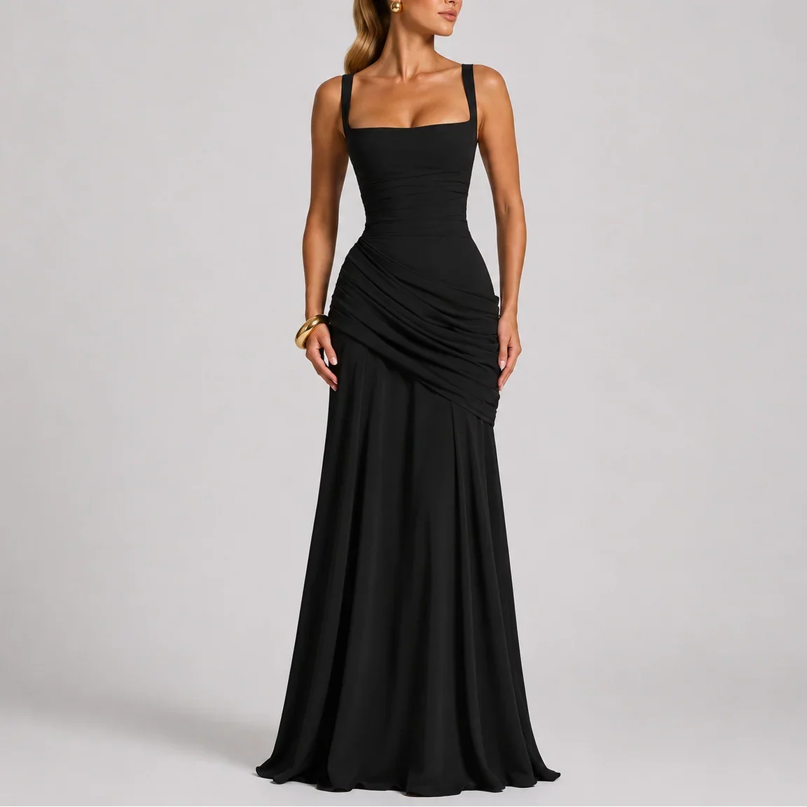 Black Tie Dresses Women in Black#colour_black