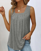 White Top Women in Grey#colour_grey