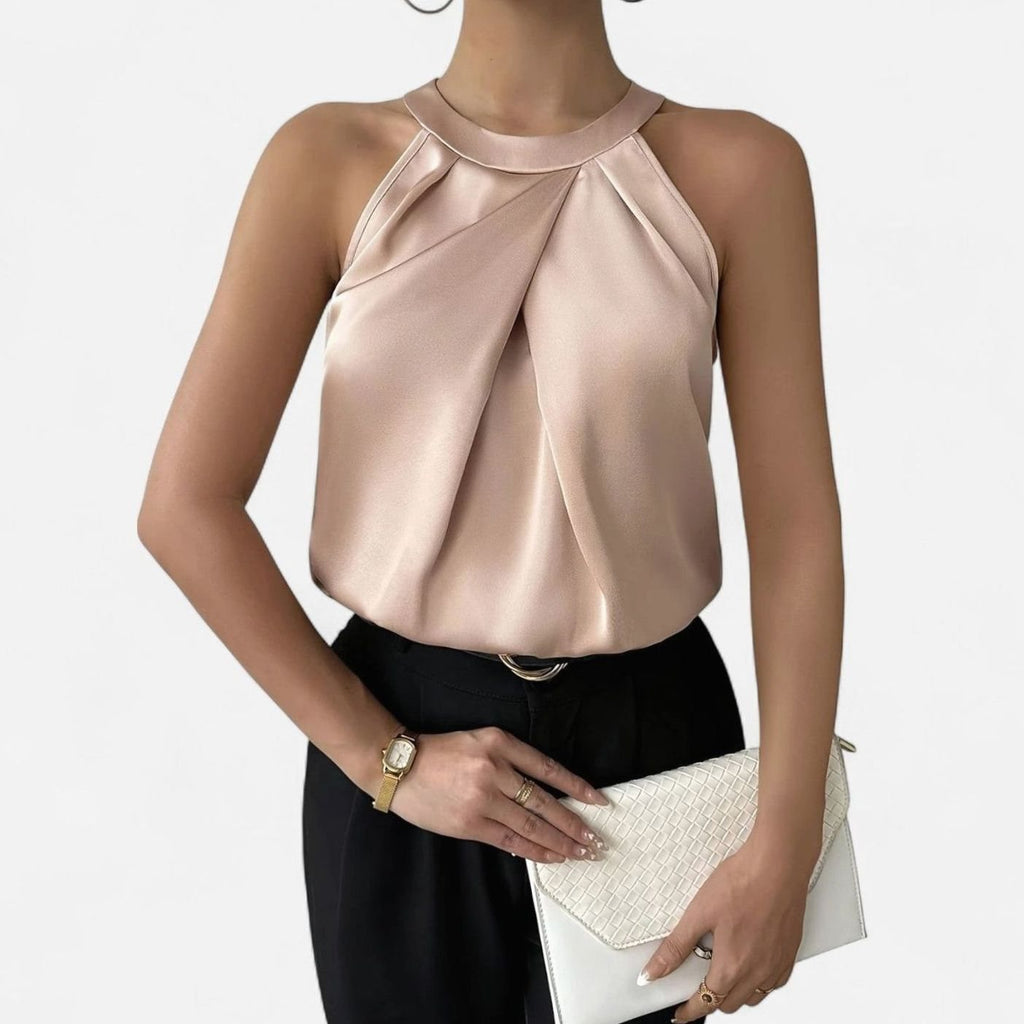Halter Top Women in Beige#colour_beige
